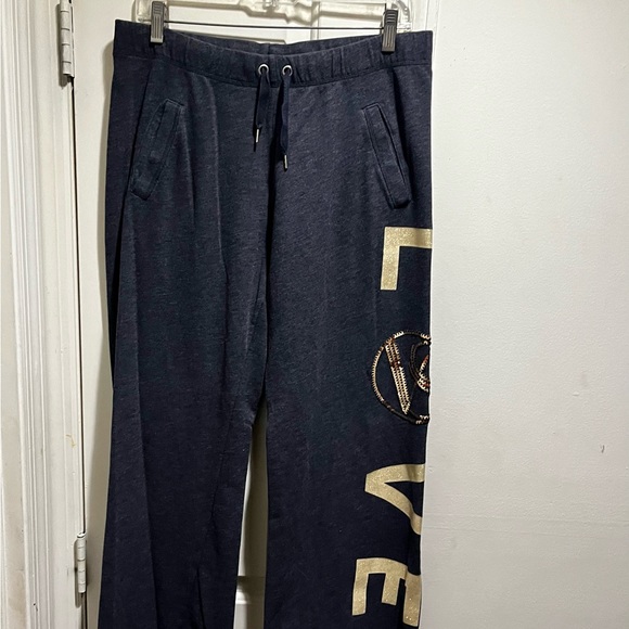 Victoria’s Secret Love boyfriend sweatpants with gold sequins - Picture 9 of 13